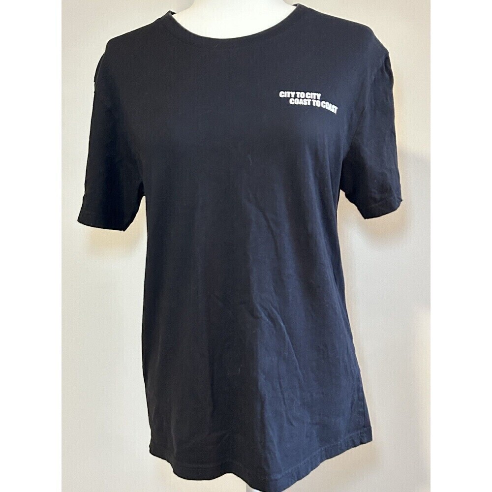 City to City Coast to Coast Denim & Flower Black Tee Ricky Singh Men’s Medium
